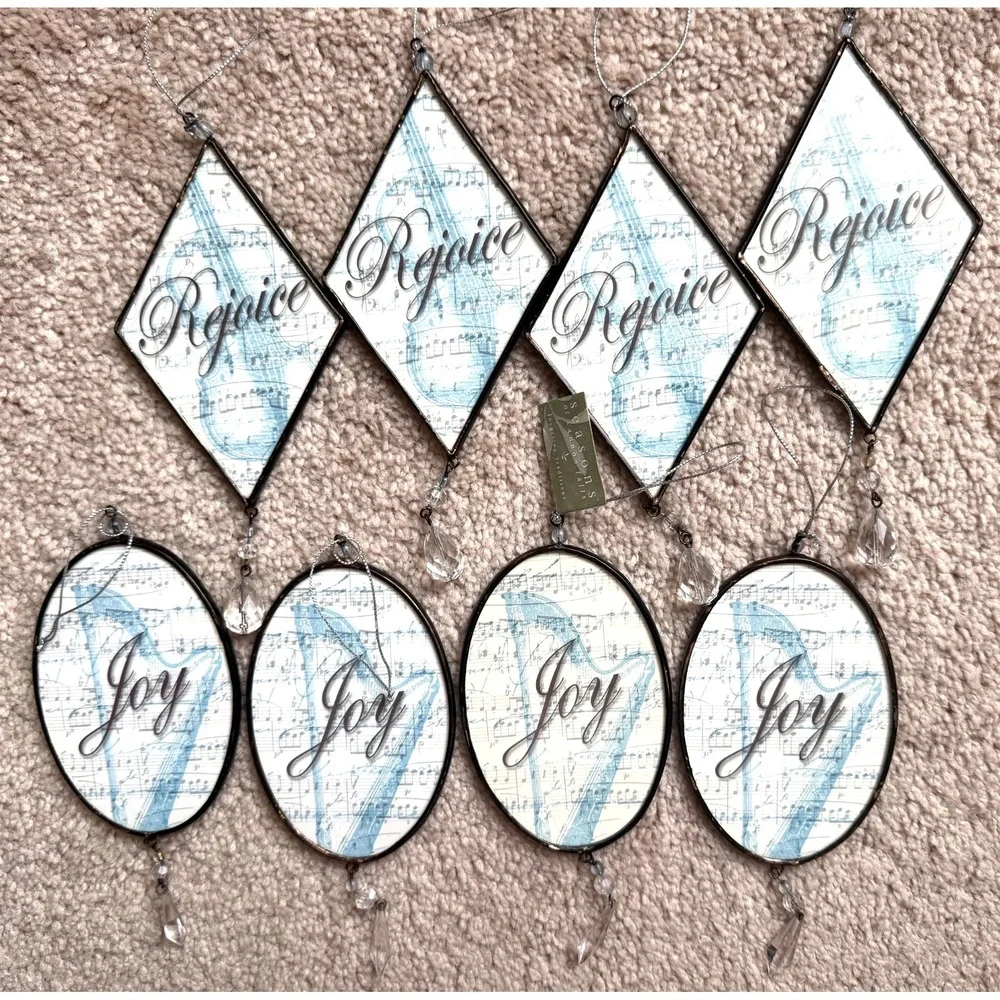 Set of 8 MUSIC THEMED ORNAMENTS Midwest of Cannon Falls